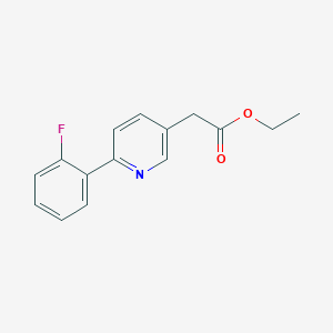 molecular formula C15H14FNO2 B14234484 Ethyl [6-(2-fluorophenyl)pyridin-3-yl]acetate CAS No. 404361-78-0