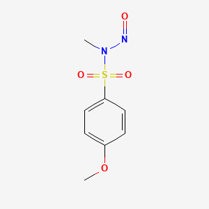 molecular formula C8H10N2O4S B14234539 Benzenesulfonamide, 4-methoxy-N-methyl-N-nitroso- CAS No. 210820-71-6