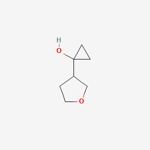 molecular formula C7H12O2 B1423457 1-(Oxolan-3-yl)cyclopropan-1-ol CAS No. 1249103-98-7