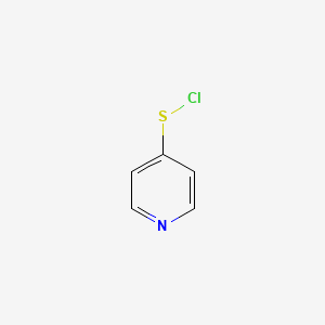 molecular formula C5H4ClNS B14234588 4-(Chlorosulfanyl)pyridine CAS No. 501422-69-1