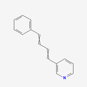 molecular formula C15H13N B14234596 3-(4-Phenylbuta-1,3-dien-1-YL)pyridine CAS No. 338741-53-0