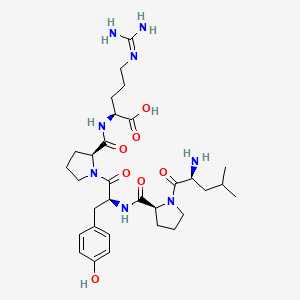 molecular formula C31H48N8O7 B14234620 L-Arginine, L-leucyl-L-prolyl-L-tyrosyl-L-prolyl- CAS No. 271788-87-5