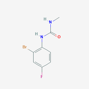 molecular formula C8H8BrFN2O B14234687 N-(2-Bromo-4-fluorophenyl)-N'-methylurea CAS No. 401524-33-2
