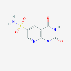 molecular formula C8H8N4O4S B1423469 1-methyl-2,4-dioxo-1H,2H,3H,4H-pyrido[2,3-d]pyrimidine-6-sulfonamide CAS No. 1354962-63-2