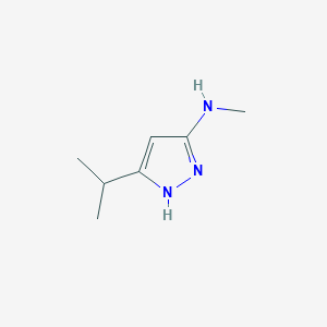 molecular formula C7H13N3 B1423473 N-甲基-5-(异丙基)-1H-吡唑-3-胺 CAS No. 1354950-01-8