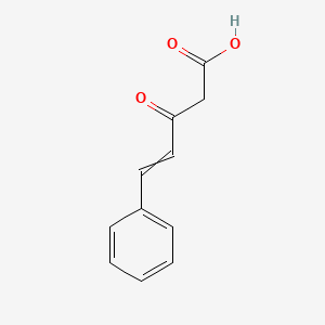 molecular formula C11H10O3 B14234747 3-Oxo-5-phenylpent-4-enoic acid CAS No. 343337-56-4