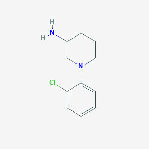 molecular formula C11H15ClN2 B1423475 1-(2-Chlorophenyl)piperidin-3-amine CAS No. 1250430-03-5