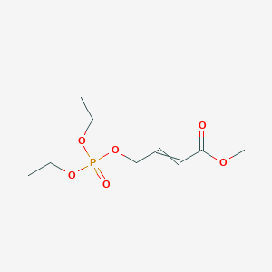 molecular formula C9H17O6P B14234774 Methyl 4-[(diethoxyphosphoryl)oxy]but-2-enoate CAS No. 528846-23-3