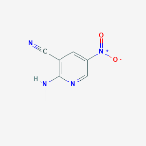 molecular formula C7H6N4O2 B1423478 2-(甲基氨基)-5-硝基吡啶-3-碳腈 CAS No. 31309-10-1