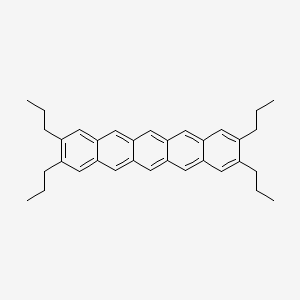molecular formula C34H38 B14234817 2,3,9,10-Tetrapropylpentacene CAS No. 499138-99-7