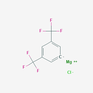 molecular formula C8H3ClF6Mg B14234843 magnesium;1,3-bis(trifluoromethyl)benzene-5-ide;chloride CAS No. 535949-95-2