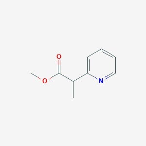 molecular formula C9H11NO2 B1423487 Methyl 2-(pyridin-2-yl)propanoate CAS No. 21883-27-2