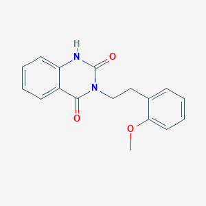 molecular formula C17H16N2O3 B14234874 3-[2-(2-Methoxyphenyl)ethyl]quinazoline-2,4(1H,3H)-dione CAS No. 415696-70-7