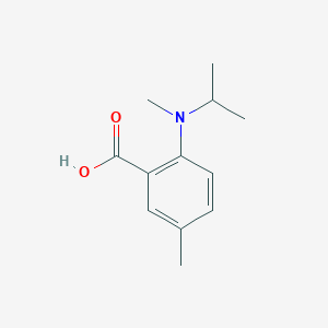 5-Methyl-2-[methyl(propan-2-yl)amino]benzoic acid