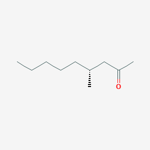 molecular formula C10H20O B14234934 2-Nonanone, 4-methyl-, (4R)- CAS No. 256472-94-3