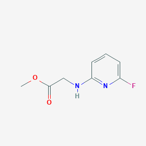 molecular formula C8H9FN2O2 B1423494 Methyl 2-[(6-fluoropyridin-2-yl)amino]acetate CAS No. 1248649-02-6
