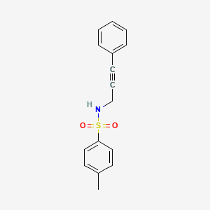 molecular formula C16H15NO2S B14235004 Benzenesulfonamide, 4-methyl-N-(3-phenyl-2-propynyl)- CAS No. 305837-95-0