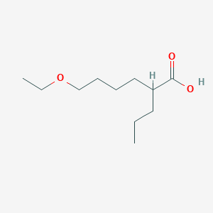 molecular formula C11H22O3 B14235011 6-Ethoxy-2-propylhexanoic acid CAS No. 538374-01-5