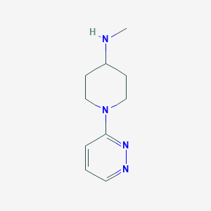 molecular formula C10H16N4 B1423502 N-methyl-1-(pyridazin-3-yl)piperidin-4-amine CAS No. 1249245-65-5