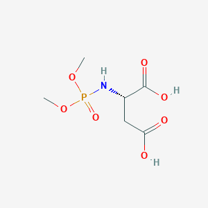 molecular formula C6H12NO7P B14235021 N-(Dimethoxyphosphoryl)-L-aspartic acid CAS No. 405158-23-8