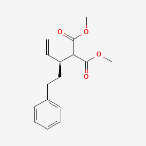 molecular formula C16H20O4 B14235049 Dimethyl [(3S)-5-phenylpent-1-en-3-yl]propanedioate CAS No. 227016-57-1