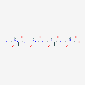 molecular formula C20H34N8O9 B14235054 Glycyl-L-alanylglycyl-L-alanylglycyl-L-alanylglycyl-L-alanine CAS No. 560114-82-1