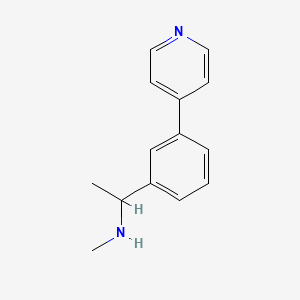Methyl({1-[3-(pyridin-4-yl)phenyl]ethyl})amine