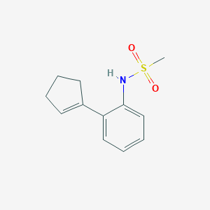 molecular formula C12H15NO2S B14235116 Methanesulfonamide, N-[2-(1-cyclopenten-1-yl)phenyl]- CAS No. 524931-13-3