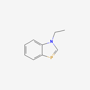 molecular formula C9H10NP B14235118 1H-1,3-Benzazaphosphole, 1-ethyl- CAS No. 223520-85-2