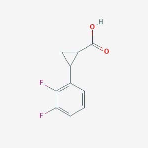 molecular formula C10H8F2O2 B1423512 2-(2,3-Difluorophenyl)cyclopropane-1-carboxylic acid CAS No. 1275412-00-4