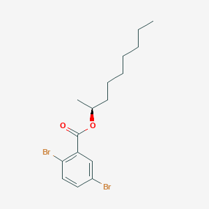 molecular formula C16H22Br2O2 B14235120 (2S)-Nonan-2-yl 2,5-dibromobenzoate CAS No. 518015-85-5