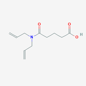 molecular formula C11H17NO3 B14235136 Pentanoic acid, 5-(di-2-propenylamino)-5-oxo- CAS No. 257630-13-0