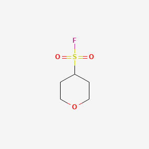 molecular formula C5H9FO3S B1423514 Oxane-4-sulfonyl fluoride CAS No. 1334148-27-4