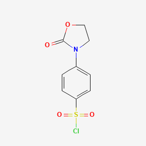 4-(2-Oxo-1,3-oxazolidin-3-yl)benzene-1-sulfonyl chloride
