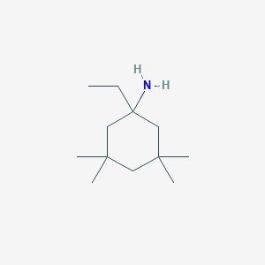 molecular formula C12H25N B14235198 Cyclohexanamine, 1-ethyl-3,3,5,5-tetramethyl- CAS No. 219810-66-9