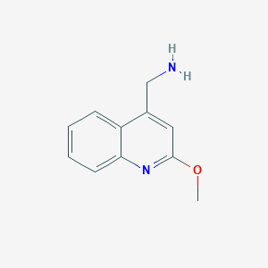 molecular formula C11H12N2O B1423523 (2-甲氧基喹啉-4-基)甲胺 CAS No. 708261-70-5