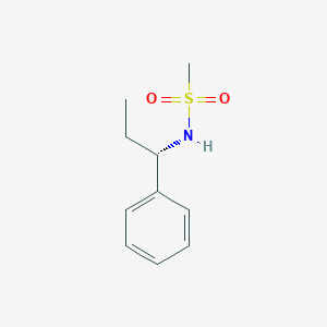 molecular formula C10H15NO2S B14235237 Methanesulfonamide, N-[(1S)-1-phenylpropyl]- CAS No. 319925-16-1
