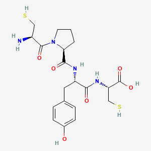 molecular formula C20H28N4O6S2 B14235249 L-Cysteinyl-L-prolyl-L-tyrosyl-L-cysteine CAS No. 247067-57-8