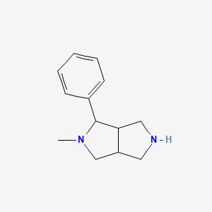 molecular formula C13H18N2 B1423526 2-Methyl-1-phenyl-octahydropyrrolo[3,4-c]pyrrole CAS No. 169156-67-6