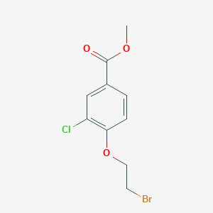 molecular formula C10H10BrClO3 B1423527 Methyl 4-(2-bromoethoxy)-3-chlorobenzoate CAS No. 205106-54-3