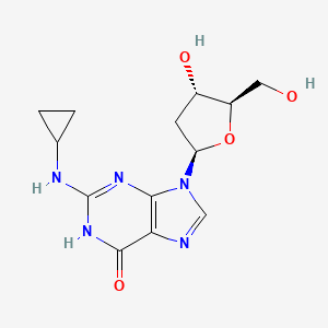 molecular formula C13H17N5O4 B14235274 N-Cyclopropyl-2'-deoxyguanosine CAS No. 372161-00-7