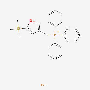 molecular formula C26H28BrOPSi B14235288 Phosphonium, triphenyl[[5-(trimethylsilyl)-3-furanyl]methyl]-, bromide CAS No. 223269-84-9