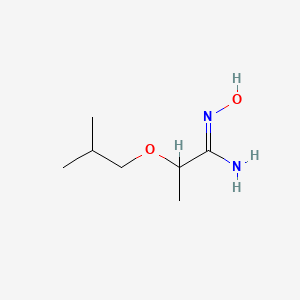 molecular formula C7H16N2O2 B1423529 N'-hydroxy-2-(2-methylpropoxy)propanimidamide CAS No. 1251506-04-3