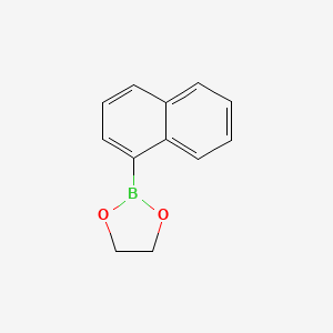molecular formula C12H11BO2 B14235318 1,3,2-Dioxaborolane, 2-(1-naphthalenyl)- CAS No. 402488-95-3