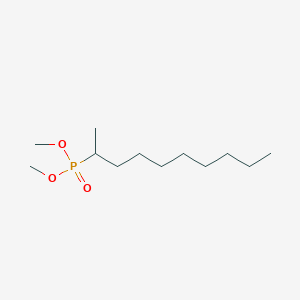 molecular formula C12H27O3P B14235323 Phosphonic acid, (1-methylnonyl)-, dimethyl ester CAS No. 478007-32-8