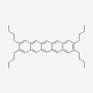 molecular formula C38H46 B14235347 2,3,9,10-Tetrabutylpentacene CAS No. 499138-97-5