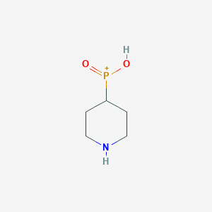 molecular formula C5H11NO2P+ B14235367 Piperidin-4-ylphosphinic acid CAS No. 216870-29-0
