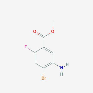 molecular formula C8H7BrFNO2 B1423537 Methyl 5-amino-4-bromo-2-fluorobenzoate CAS No. 1342446-00-7