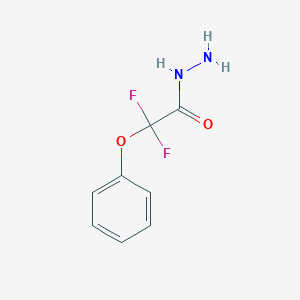 molecular formula C8H8F2N2O2 B1423538 2,2-二氟-2-苯氧基乙酰肼 CAS No. 1343066-68-1