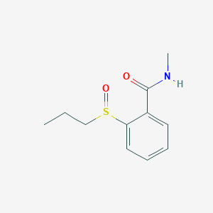 molecular formula C11H15NO2S B14235395 N-Methyl-2-(propane-1-sulfinyl)benzamide CAS No. 494802-99-2